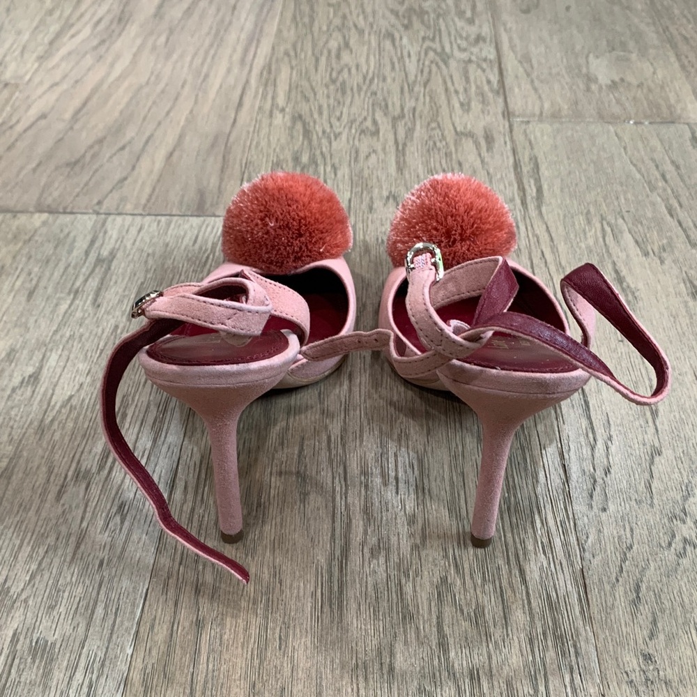 Kate Spade Amour Pom Pumps Dancer Pink Size 6.5 - Picture 3 of 10